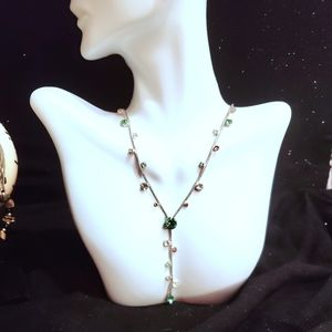 LA Boho Y Necklace with 2.5 Inch Drop15.5 18.5"